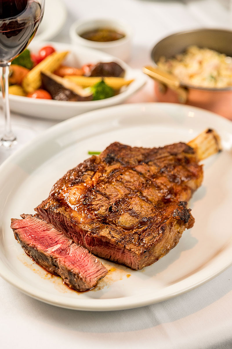 Prime Rib, do centro da peça do Contra Filé, marmorizado e suculento