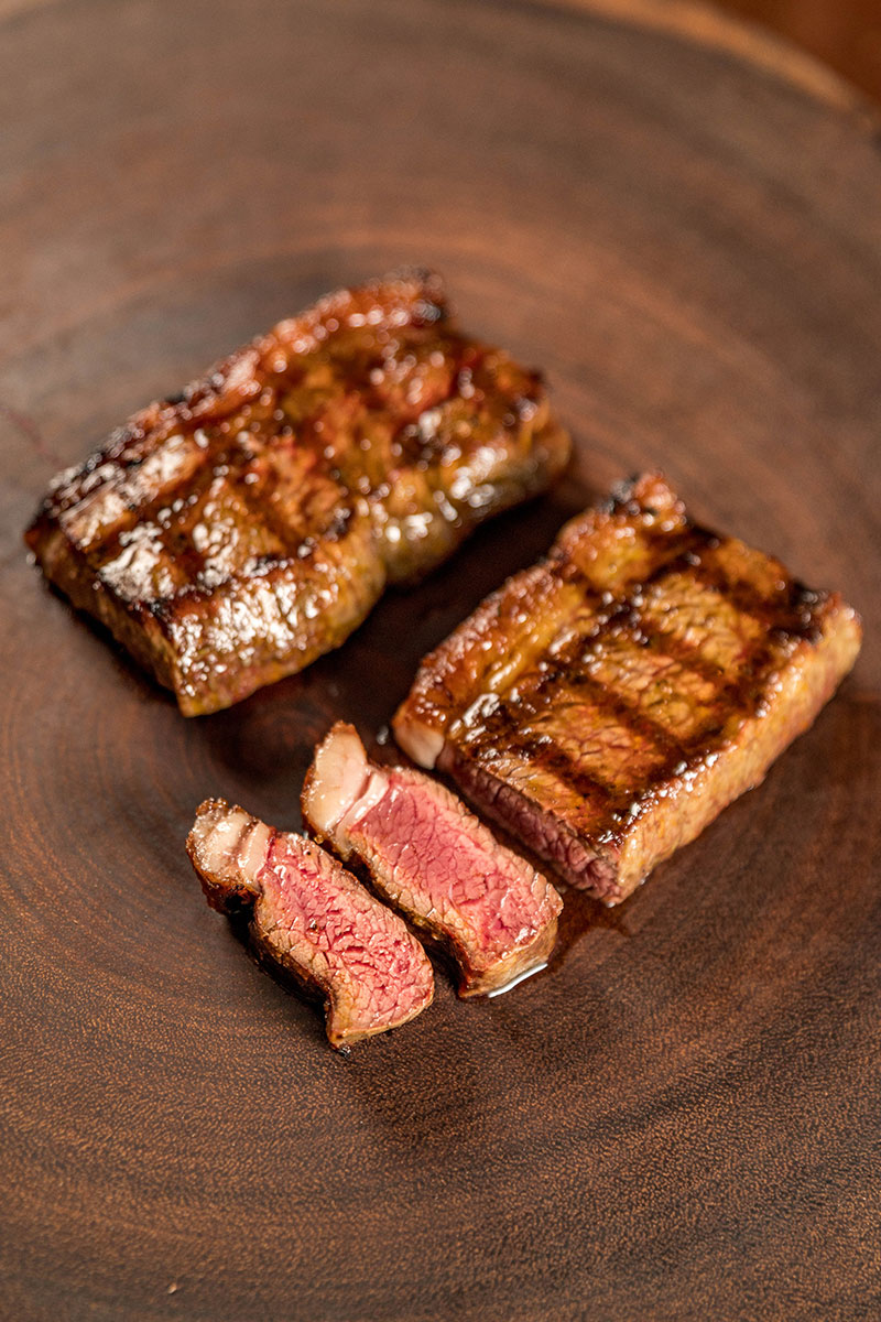 Duas peças suculentas de picanha