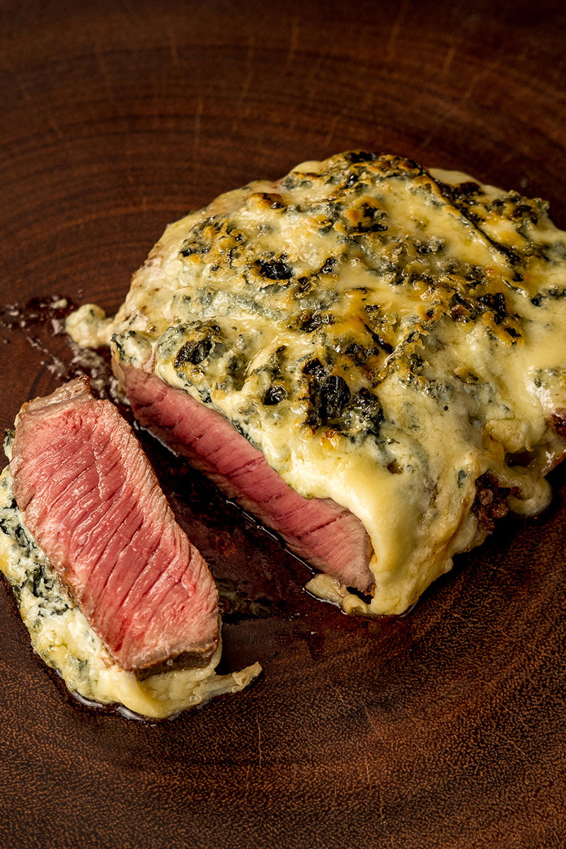 Bife Ancho com crosta de alho ou gorgonzola
